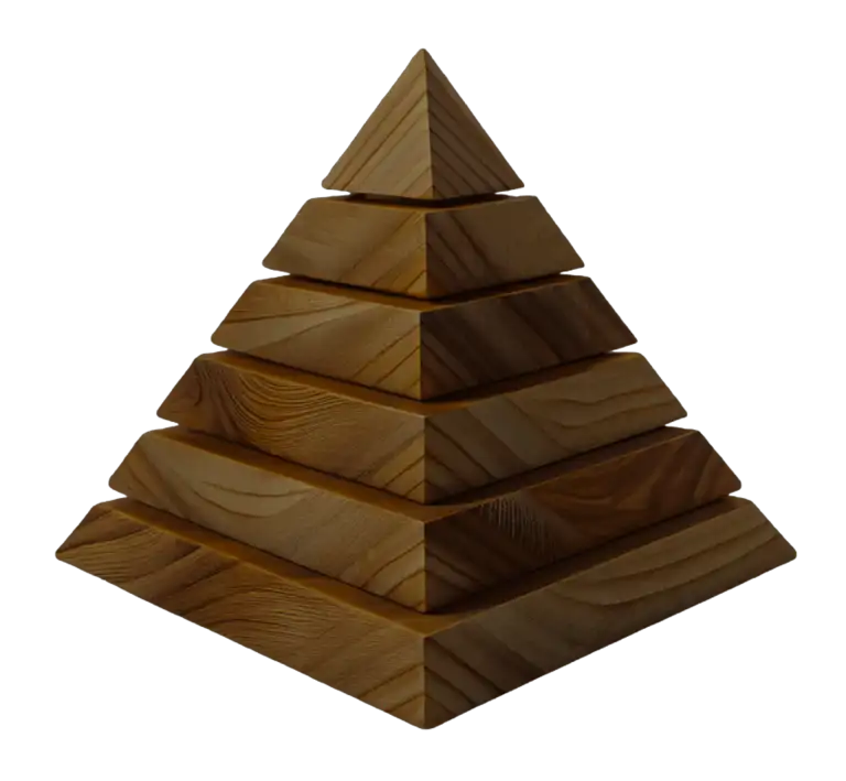 Wooden pyramid